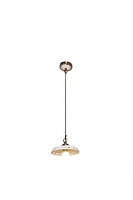 Светильник подвесной PALERMO 654.1 Lucia Tucci бежевый 1 лампа, основание белое в стиле прованс 